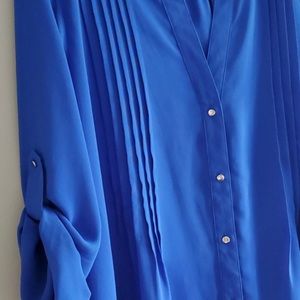 Chaus New York Royal Blue Top